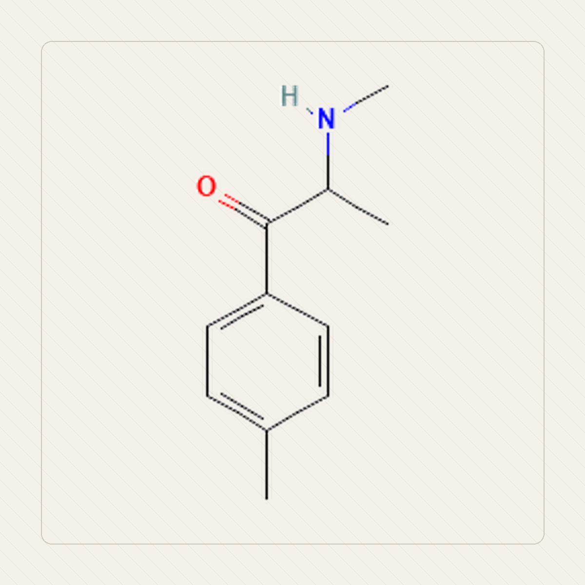 4-MMC, ilustração educacional da estrutura molecular